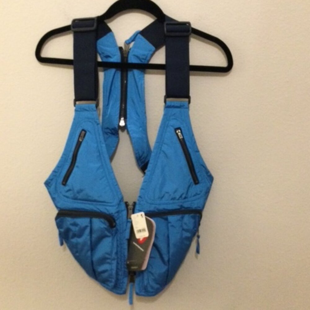 NWT Free People Blue outdoor utility walking running vest